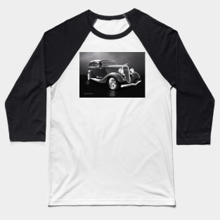 Ford Tudor Sedan 1934 BW Baseball T-Shirt